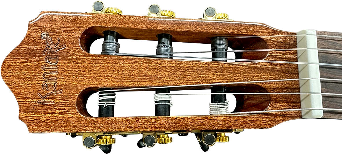 Mahogany headstock and tuners